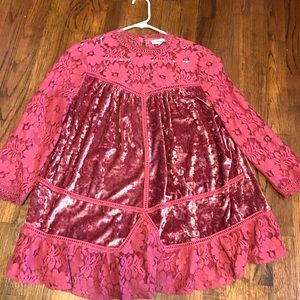 Velvet and Lace Blouse